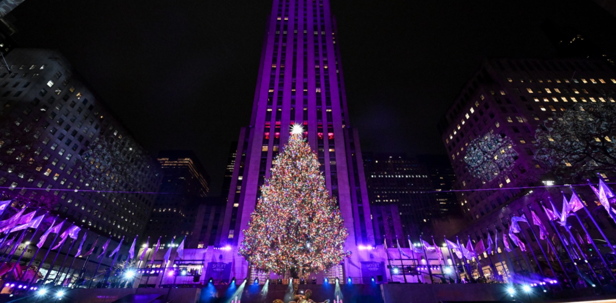 El Rockefeller Center de Nueva York encendió su árbol de Navidad