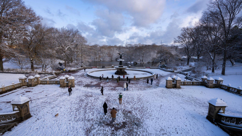 Nueva York y Boston tuvieron su primera Navidad blanca en 15 años