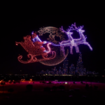 Lake Eola Park ilumina la Navidad con un show de drones