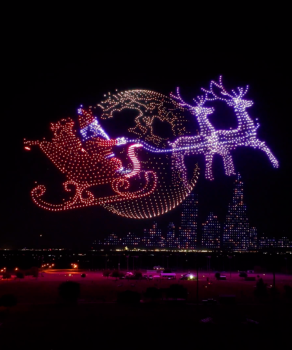 Lake Eola Park ilumina la Navidad con un show de drones