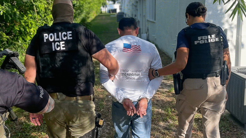 El ICE ejecutó más de 800 detenciones de inmigrantes en Florida